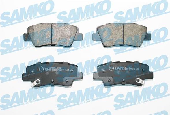 Samko 5SP2181 - Тормозные колодки, дисковые, комплект avtokuzovplus.com.ua