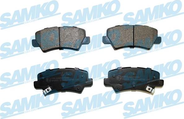 Samko 5SP2182 - Гальмівні колодки, дискові гальма autocars.com.ua