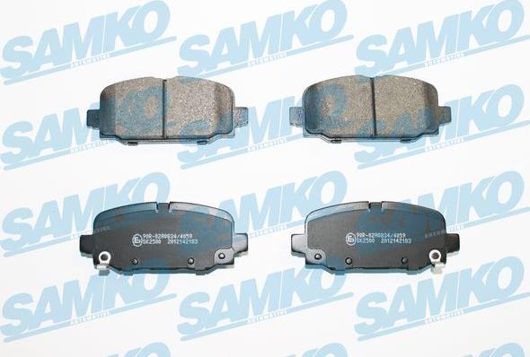 Samko 5SP2183 - Гальмівні колодки, дискові гальма autocars.com.ua