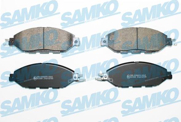Samko 5SP2185 - Гальмівні колодки, дискові гальма autocars.com.ua
