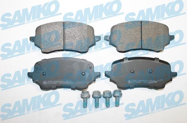 Samko 5SP2188 - Тормозные колодки, дисковые, комплект avtokuzovplus.com.ua