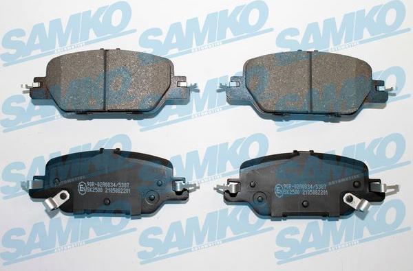 Samko 5SP2201 - Гальмівні колодки, дискові гальма autocars.com.ua