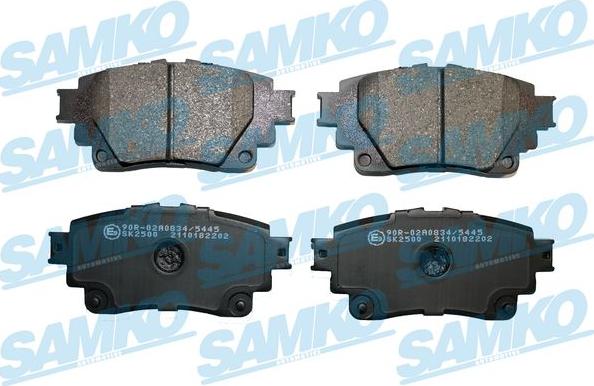 Samko 5SP2202 - Гальмівні колодки, дискові гальма autocars.com.ua