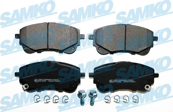 Samko 5SP2203 - Гальмівні колодки, дискові гальма autocars.com.ua