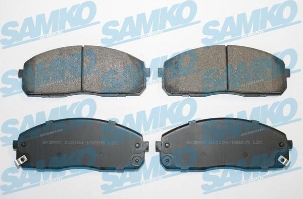 Samko 5SP2205 - Тормозные колодки, дисковые, комплект avtokuzovplus.com.ua