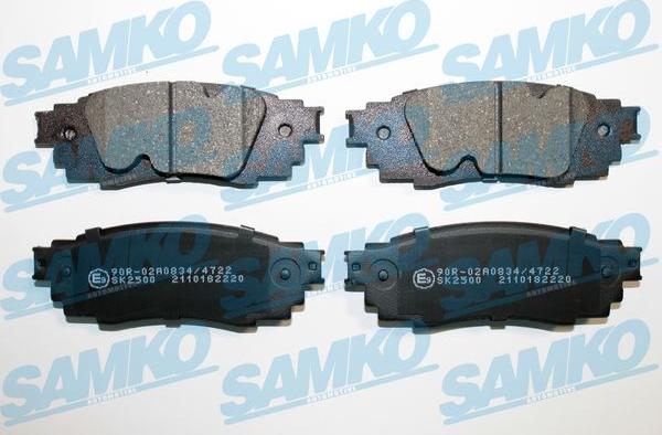 Samko 5SP2220 - Гальмівні колодки, дискові гальма autocars.com.ua