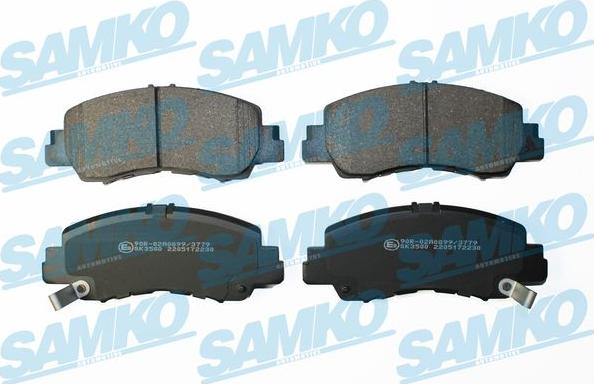 Samko 5SP2230 - Тормозные колодки, дисковые, комплект avtokuzovplus.com.ua