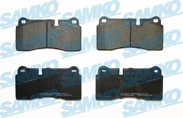 Samko 5SP2235 - Гальмівні колодки, дискові гальма autocars.com.ua