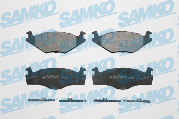 Samko 5SP224 - Тормозные колодки, дисковые, комплект avtokuzovplus.com.ua