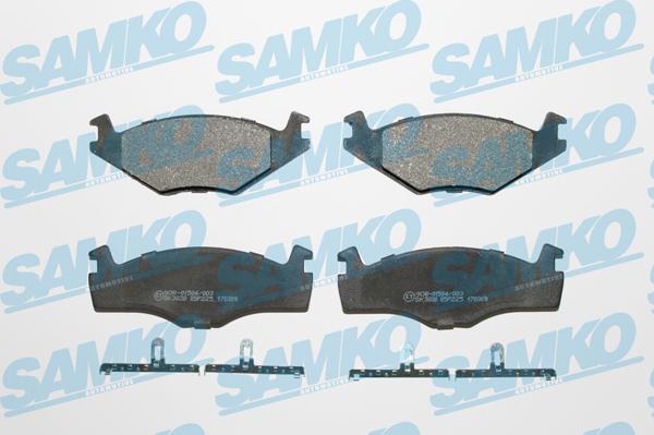 Samko 5SP225 - Тормозные колодки, дисковые, комплект avtokuzovplus.com.ua
