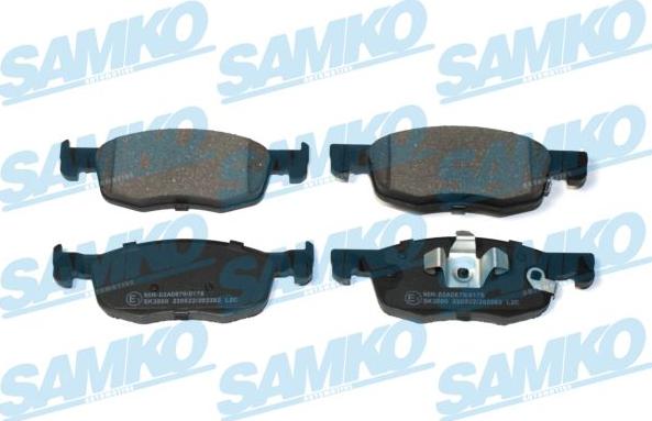 Samko 5SP2262 - Гальмівні колодки, дискові гальма autocars.com.ua