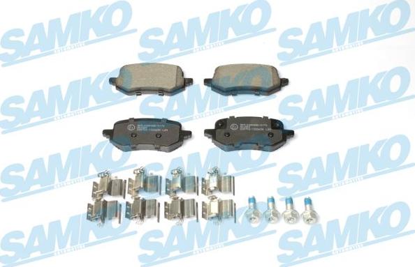 Samko 5SP2265K - Тормозные колодки, дисковые, комплект avtokuzovplus.com.ua