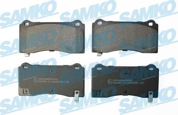 Samko 5SP2268 - Гальмівні колодки, дискові гальма autocars.com.ua