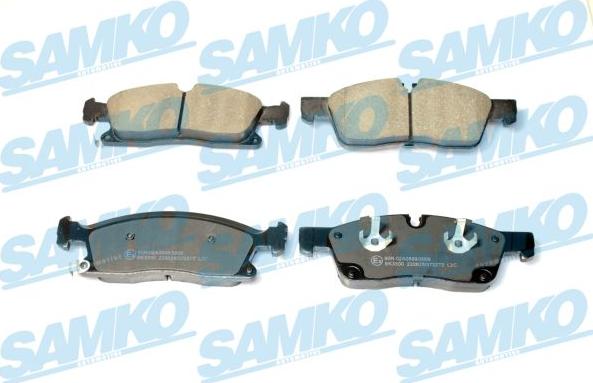 Samko 5SP2272 - Гальмівні колодки, дискові гальма autocars.com.ua