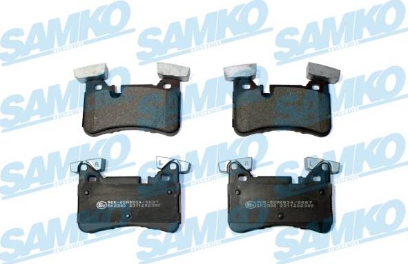 Samko 5SP2300 - Тормозные колодки, дисковые, комплект avtokuzovplus.com.ua