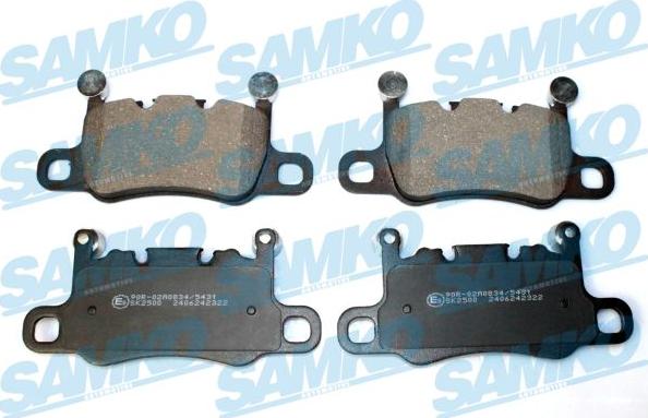 Samko 5SP2322 - Гальмівні колодки, дискові гальма autocars.com.ua