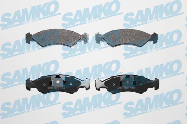 Samko 5SP232 - Тормозные колодки, дисковые, комплект avtokuzovplus.com.ua