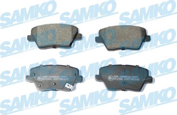 Samko 5SP2335 - Тормозные колодки, дисковые, комплект avtokuzovplus.com.ua