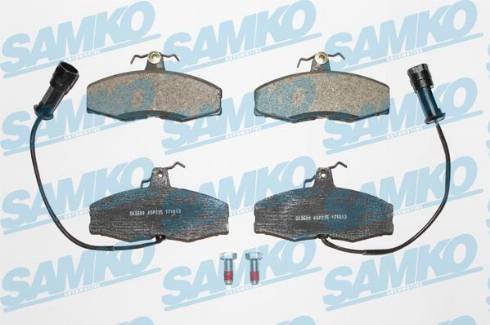 Samko 5SP235 - Тормозные колодки, дисковые, комплект avtokuzovplus.com.ua