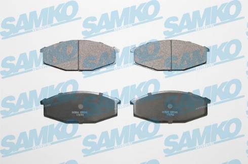 Samko 5SP249 - Тормозные колодки, дисковые, комплект avtokuzovplus.com.ua