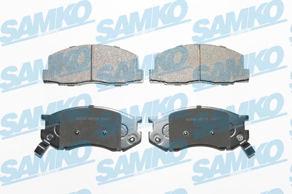 Samko 5SP270 - Тормозные колодки, дисковые, комплект avtokuzovplus.com.ua