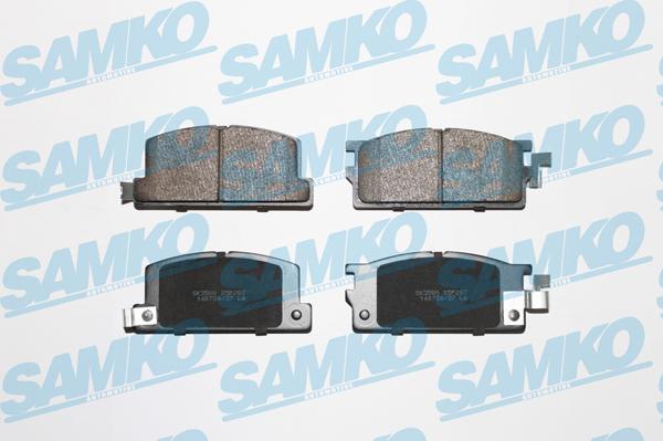 Samko 5SP287 - Гальмівні колодки, дискові гальма autocars.com.ua
