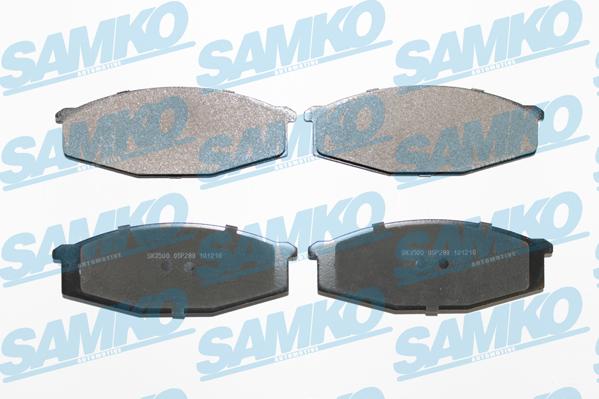 Samko 5SP289 - Тормозные колодки, дисковые, комплект avtokuzovplus.com.ua