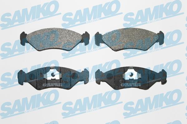 Samko 5SP295 - Тормозные колодки, дисковые, комплект avtokuzovplus.com.ua