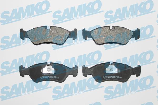 Samko 5SP304 - Тормозные колодки, дисковые, комплект avtokuzovplus.com.ua