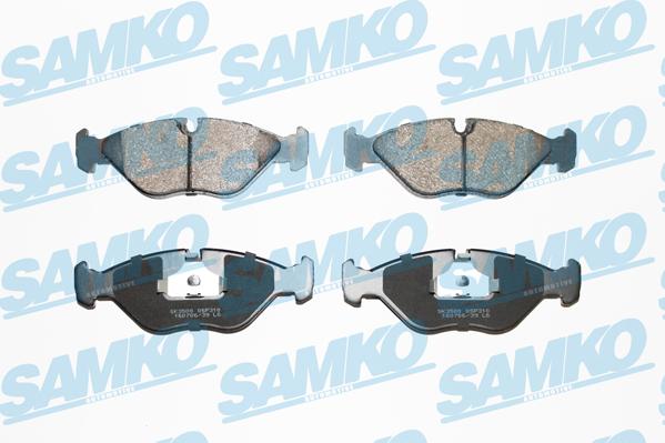 Samko 5SP310 - Тормозные колодки, дисковые, комплект avtokuzovplus.com.ua