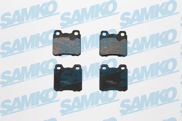 Samko 5SP317 - Тормозные колодки, дисковые, комплект avtokuzovplus.com.ua