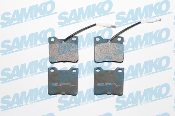 Samko 5SP330 - Гальмівні колодки, дискові гальма autocars.com.ua