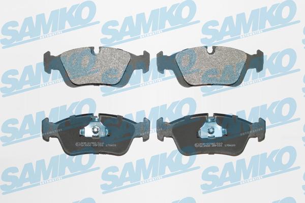 Samko 5SP331 - Тормозные колодки, дисковые, комплект avtokuzovplus.com.ua