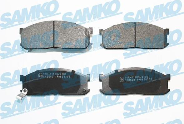 Samko 5SP335 - Тормозные колодки, дисковые, комплект avtokuzovplus.com.ua