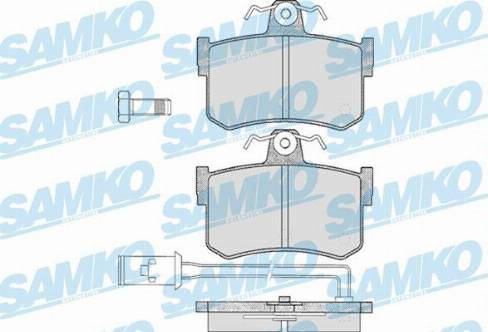 Samko 5SP341 - Гальмівні колодки, дискові гальма autocars.com.ua