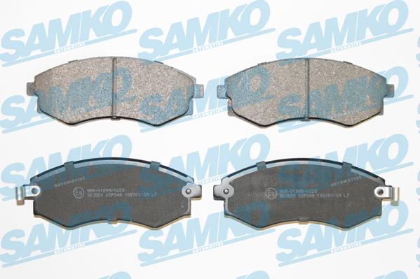 Samko 5SP348 - Тормозные колодки, дисковые, комплект avtokuzovplus.com.ua