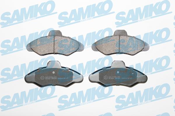 Samko 5SP383 - Тормозные колодки, дисковые, комплект avtokuzovplus.com.ua