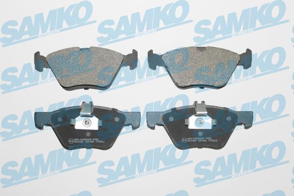 Samko 5SP406 - Гальмівні колодки, дискові гальма autocars.com.ua