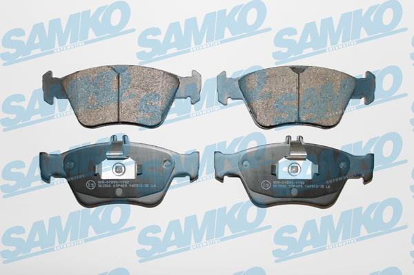 Samko 5SP409 - Гальмівні колодки, дискові гальма autocars.com.ua