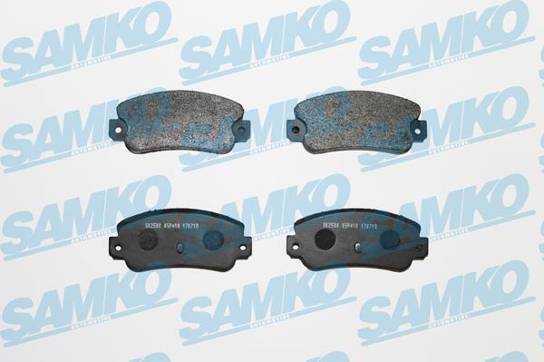 Samko 5SP410 - Гальмівні колодки, дискові гальма autocars.com.ua