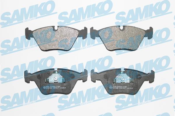 Samko 5SP417 - Тормозные колодки, дисковые, комплект avtokuzovplus.com.ua