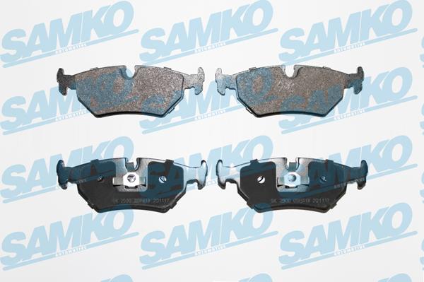 Samko 5SP418 - Тормозные колодки, дисковые, комплект avtokuzovplus.com.ua