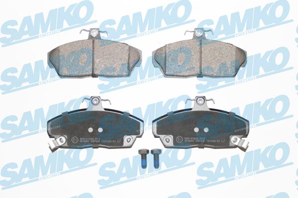Samko 5SP430 - Тормозные колодки, дисковые, комплект avtokuzovplus.com.ua