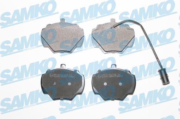 Samko 5SP431 - Тормозные колодки, дисковые, комплект avtokuzovplus.com.ua