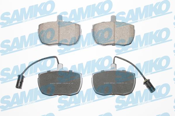 Samko 5SP433 - Тормозные колодки, дисковые, комплект avtokuzovplus.com.ua