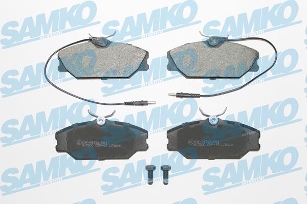 Samko 5SP445 - Тормозные колодки, дисковые, комплект avtokuzovplus.com.ua