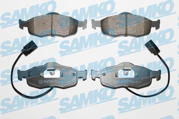 Samko 5SP461 - Тормозные колодки, дисковые, комплект avtokuzovplus.com.ua