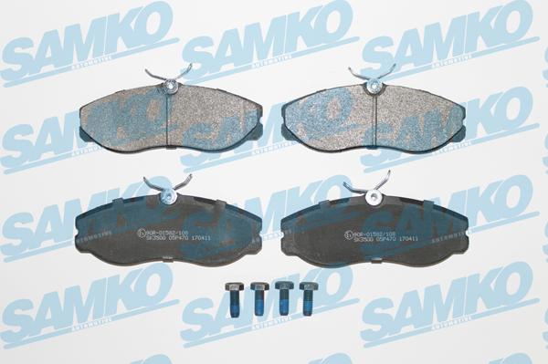 Samko 5SP470 - Тормозные колодки, дисковые, комплект avtokuzovplus.com.ua