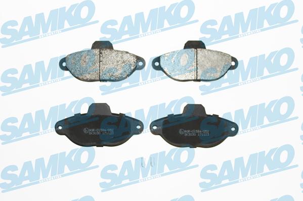 Samko 5SP483 - Тормозные колодки, дисковые, комплект avtokuzovplus.com.ua