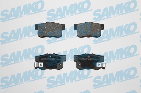 Samko 5SP508 - Тормозные колодки, дисковые, комплект avtokuzovplus.com.ua